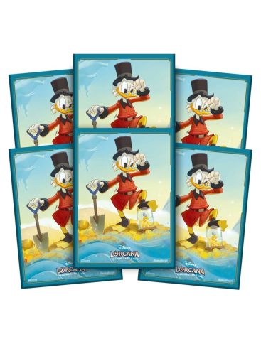 Disney Lorcana: Pack 65 fundas oficiales Into the Inklands - Scrooge McDuck - Imagen 2