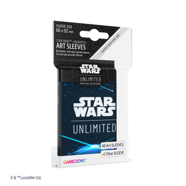 Star Wars Unlimited: Paquete de 60 fundas oficiales Space Blue