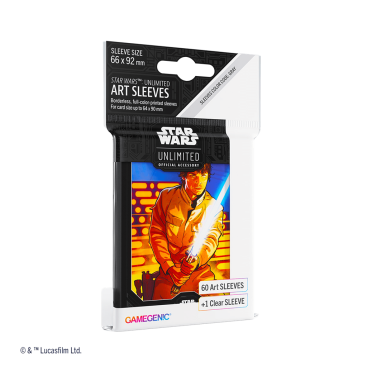 Star Wars Unlimited: Paquete de 60 fundas oficiales Luke Skywalker