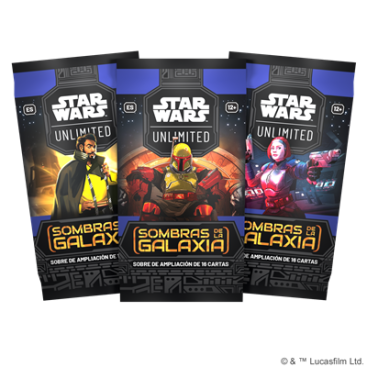 Star Wars: Sombras de la Galaxia / Shadows of the Galaxy - Caja de 24 sobres de juego (Inglés / Español) - Imagen 2
