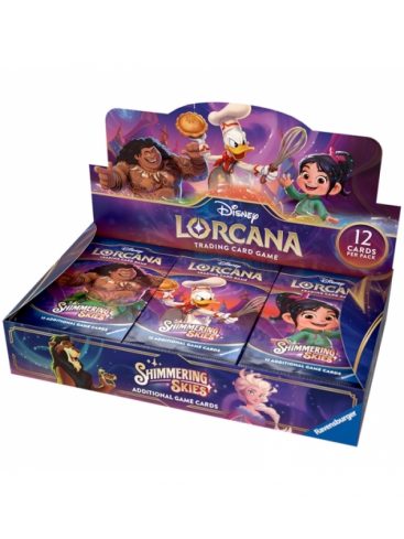 Disney Lorcana: Caja de 24 Sobres Shimmering Skies (Inglés)
