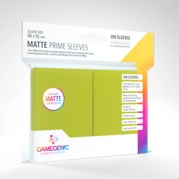 Paquete 100 fundas Gamegenic Matte Prime Sleeves (Varios colores a elegir) - Imagen 5