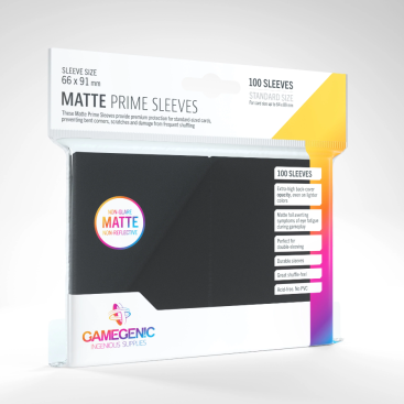 Paquete 100 fundas Gamegenic Matte Prime Sleeves (Varios colores a elegir) - Imagen 4