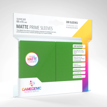 Paquete 100 fundas Gamegenic Matte Prime Sleeves (Varios colores a elegir) - Imagen 2