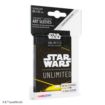 Star Wars Unlimited: Paquete de 60 fundas oficiales Space Yellow