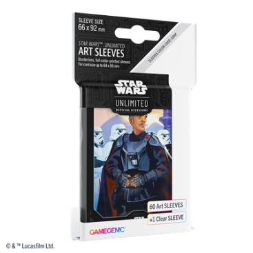 Star Wars Unlimited: Paquete de 60 fundas oficiales Moff Gideon