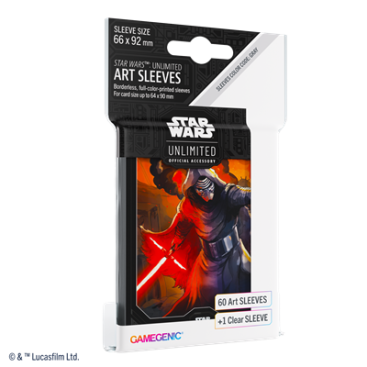 Star Wars Unlimited: Paquete de 60 fundas oficiales Kylo Ren