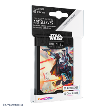 Star Wars Unlimited: Paquete de 60 fundas oficiales Mandalorian