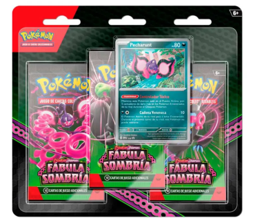 Pokémon: Blister 3 sobres + pegatina Fábula Sombría SV06