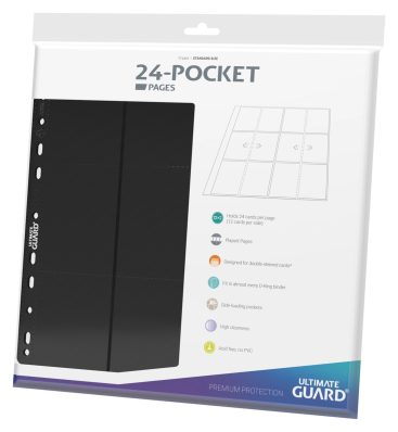 24- POCKET PAGES ULTIMATE GUARD NEGRAS