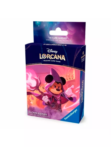 Disney Lorcana: Pack 65 fundas oficiales Reign of Jafar - Mickey Mouse Wayward Sorcerer