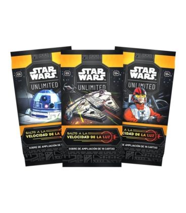Star Wars: Salto a la Velocidad de la Luz-Jump to Lightspeed - Sobres de juego de 16 cartas aleatorias (Inglés / Español)