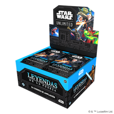 Star Wars: Leyendas de la Fuerza / Legends of the Force - Caja de 24 sobres de juego - Case de 6 cajas (Inglés / Español) - PREORDER 11/07/2025