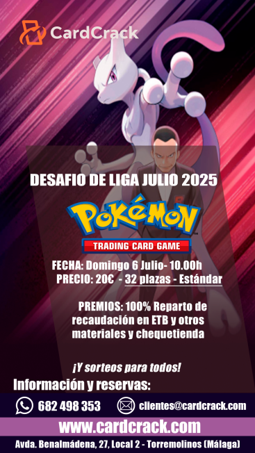 Pokémon: Inscripción Desafío de Liga Julio 2025 - 06/07/2025
