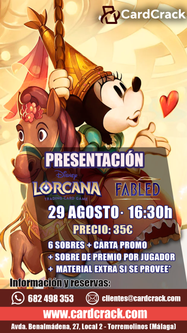 Disney Lorcana: Inscripción Presentación Fabled - Viernes 29/09/2025