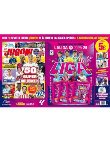 Panini: Revista Jugón nº221+Album Liga Este 2025/26