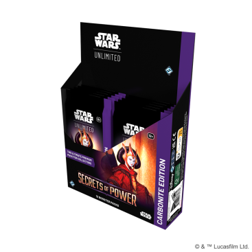 Star Wars: Secretos del Poder / Secrets of Power - Caja de 12 sobres Carbonite (Inglés)