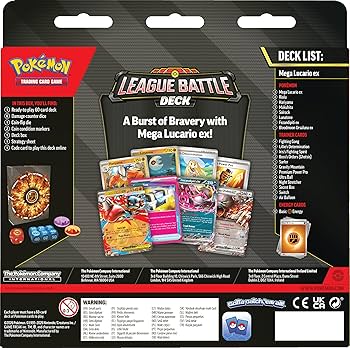 Pokémon TCG: Baraja Combate de Liga Mega Lucario EX - Imagen 4