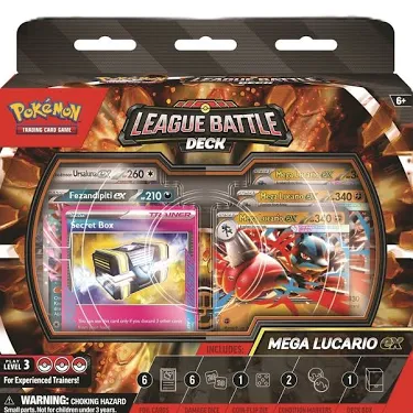 Pokémon TCG: Baraja Combate de Liga Mega Lucario EX - Imagen 5